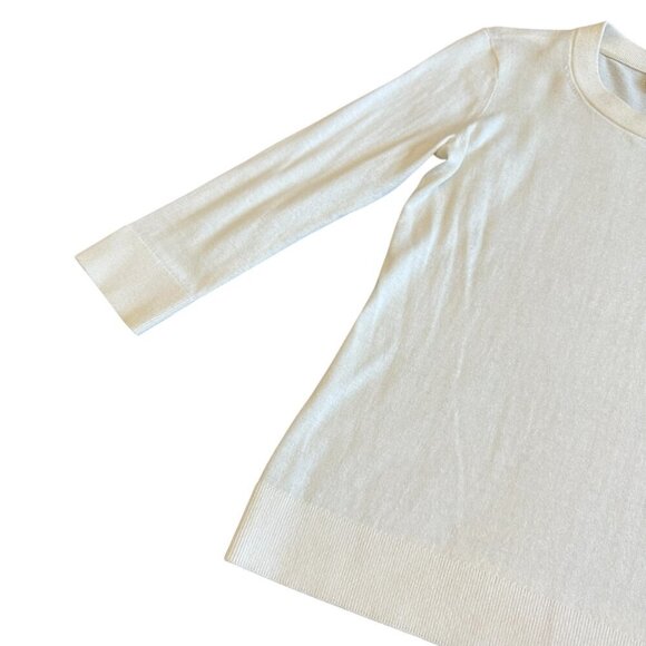 Kate Spade New York Cream Pullover Sweater Bow Trim Stretch Size XS Women's - Picture 5 of 10